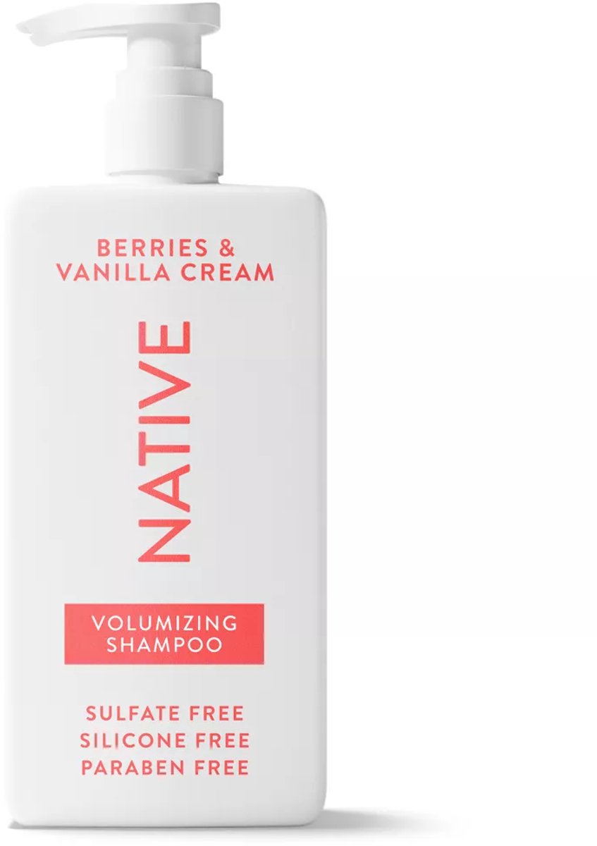 Native Berries & Vanilla Cream Volumizing Shampoo - 495 ml - Sulfaatvrij, parabenenvrij, voor alle haartypes