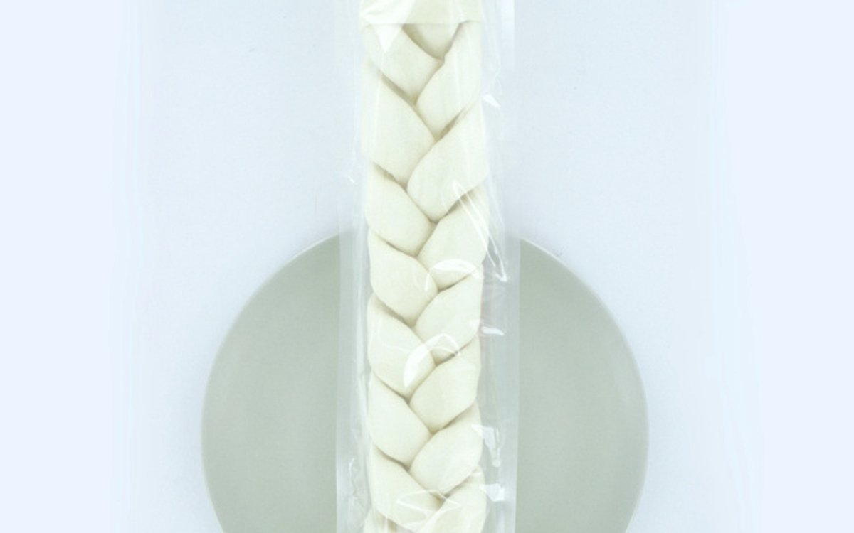 Landman Wit Kauwrolbot Gevlecht Naturel XXL - 45cm - Hondensnacks - Hondensnoepjes - Kauwbotten Hond - Kauwstaaf