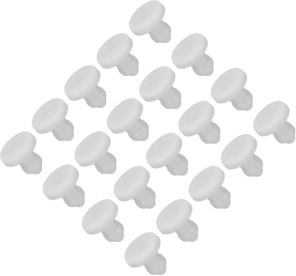 Siliconen Gatstoppen - Rubberen Afdekdoppen - Afschermen van Gaten - Hoge Elasticiteit - 4 mm - Grijs
