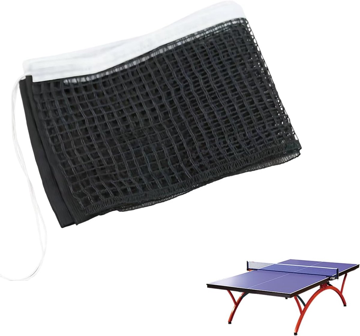 Portable Table Tennis Net 1.8 m - Vervangend Net voor Tafeltennistafel - Duurzame Trainingsaccessoires - Opvouwbaar Ping Pong Net