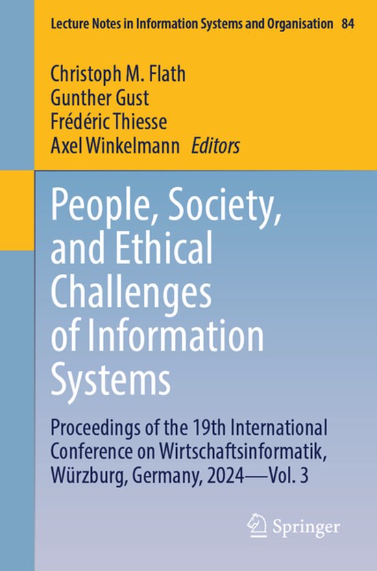 Lecture Notes in Information Systems and Organisation84- Peo ... - cover