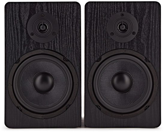AVCOM 6 boekenplank luidspeakerpaar, zwart van AVCOM — afbeelding 3