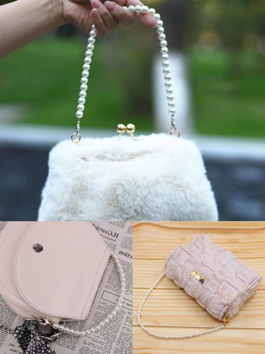 Elegante Parelsnoer met Draagriem voor Handtas, Portemonnee en Decoratie - Perfecte Vervangingsketting voor Stijlvolle Accessoires