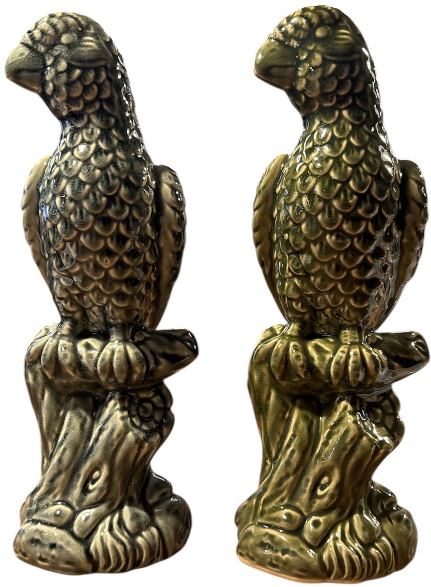vogel standbeeld keramiek