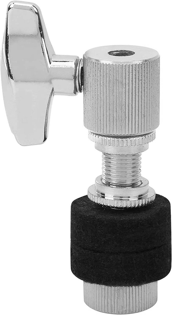 Jazz Drum Koppeling - Hi-Hat Clutch - Drummen - Vergrendelt Bekken - 6mm - Zilver