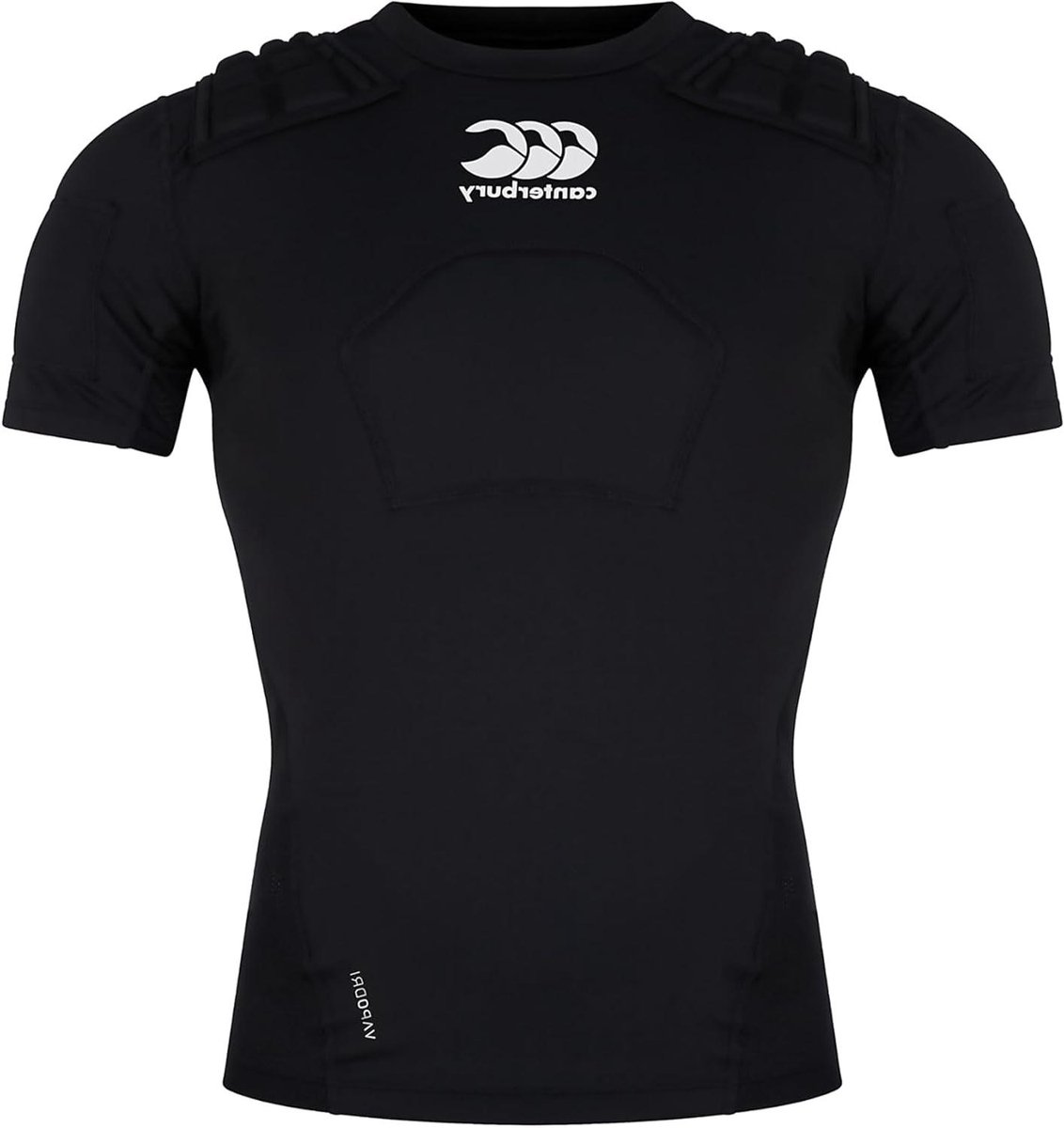 Rugby Bescherming Vest - Schouderbeschermer Vest - Sportieve Bescherming - Zones op Schouders Borst Biceps - 260 Gram - Zwart Wit