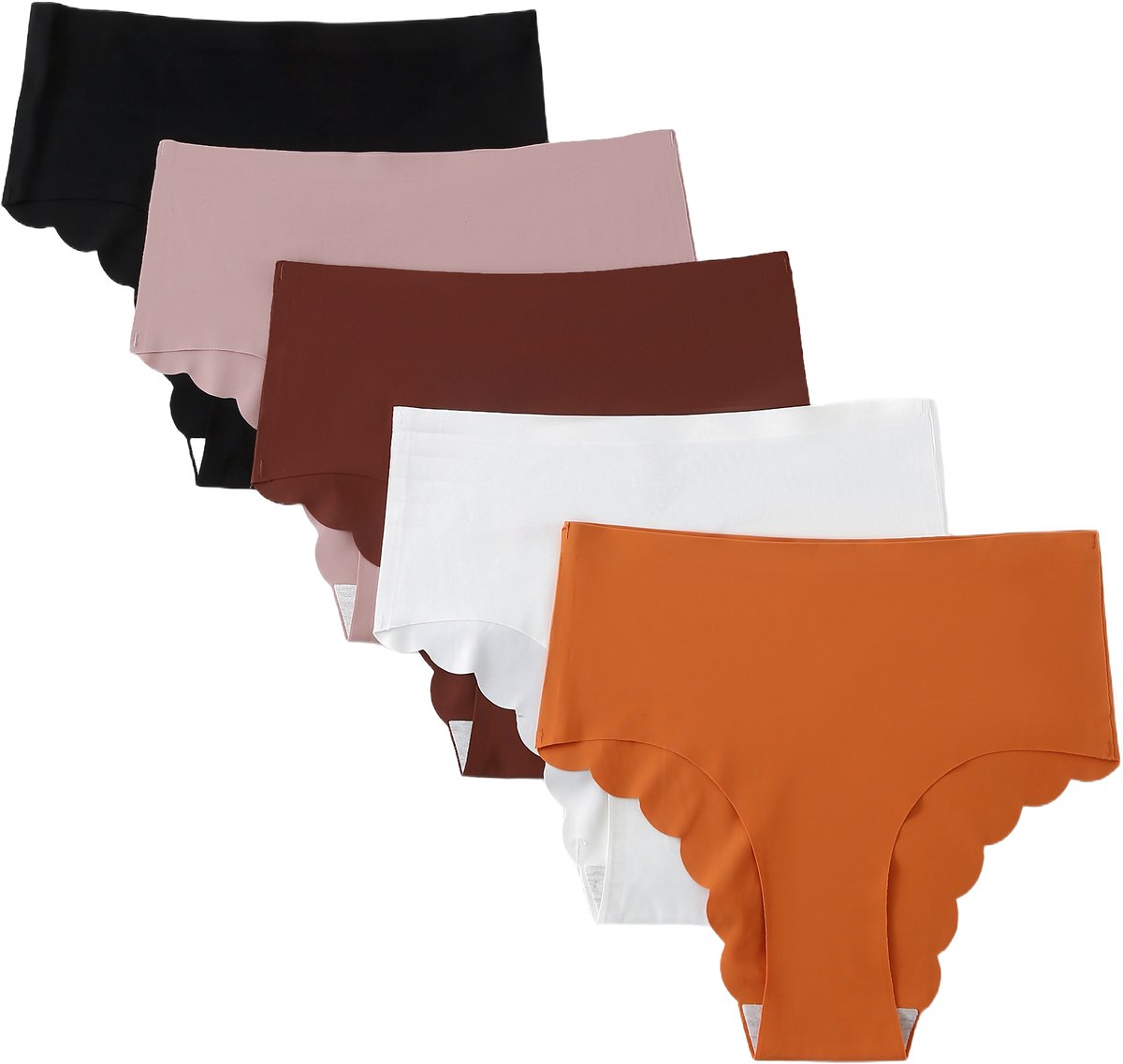 Emilie collection - ondergoed - slip - hoge taille - soft touch - multipack 5 stuks