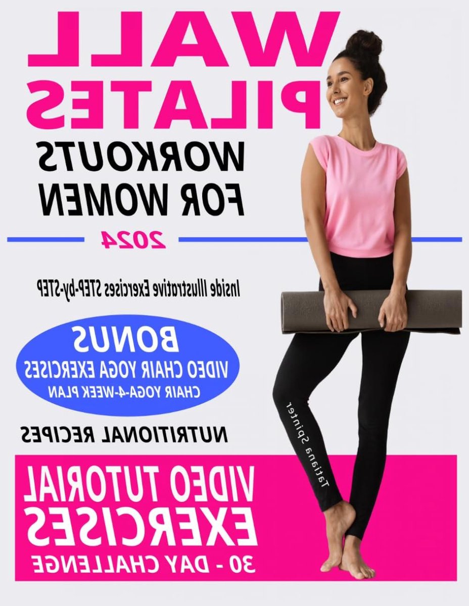 Pilates Oefeningen Boek - Muur Pilates Gids - Thuis Fitness - Stap-voor-stap Illustraties - 108 Pagina's - Niet Van Toepassing
