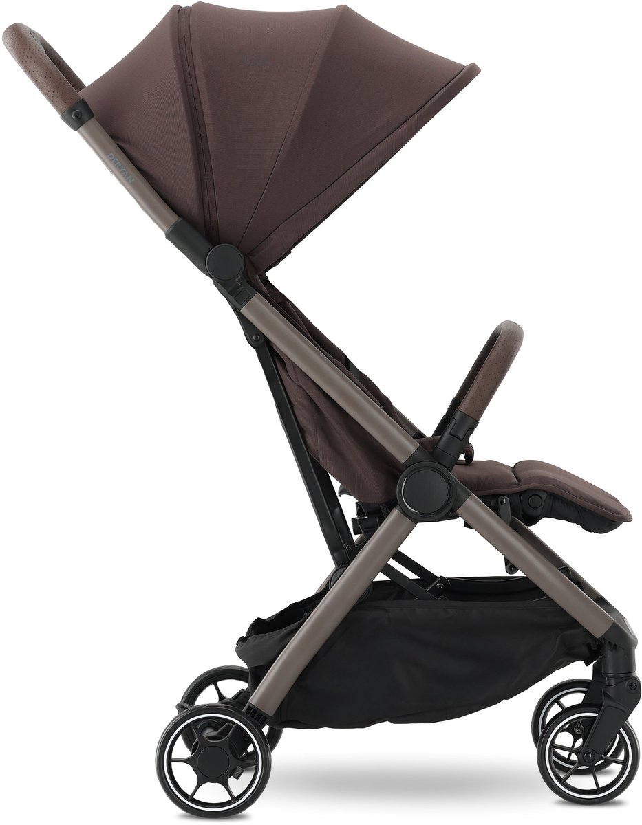 Deryan Air Buggy - Vliegtuig Buggy - 8 kg - Geïntegreerde Tas - Chocolate – foto 7