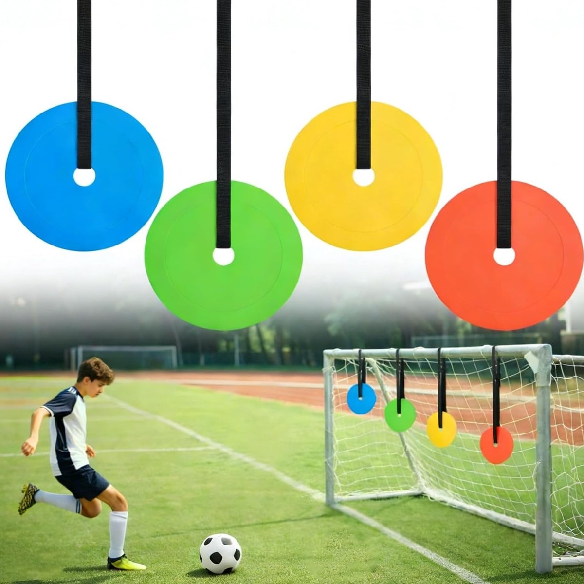 Voetbal Trainingsdoelen 15cm - 4 Stuks - Accuratesse Verbeteren voor Kinderen en Volwassenen, Ideaal voor Keeper Oefeningen en Teamtraining