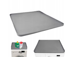 Wasmachine Mat - Antislip Huishoudelijke Mat - Groot 60x60cm Silicone - Waterdicht & Hittebestendig - Beschermt Vloer & Apparaten - Voor Wasmachine, Droger & Koelkast