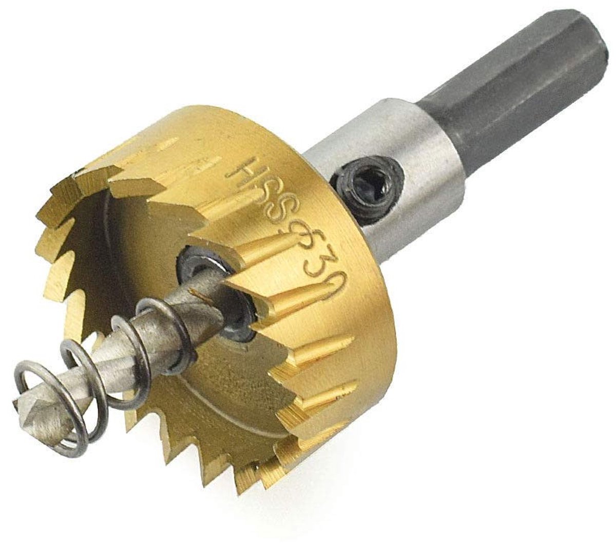 Professionele 23mm HSS Titanium Holzaag Set voor Boren in Staal, RVS, Aluminium en Kunststoffen