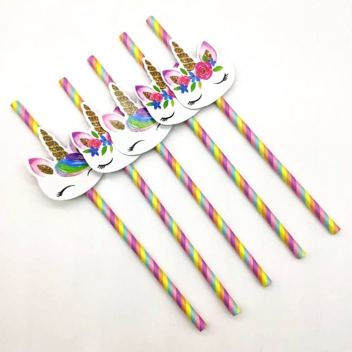 Store_9 - Gekleurde Rietjes - Papieren Rietjes - Veilig en niet giftig - Meerkleurig - Verjaardag Party Rietjes - Milieuvriendelijk - Geschikt voor...