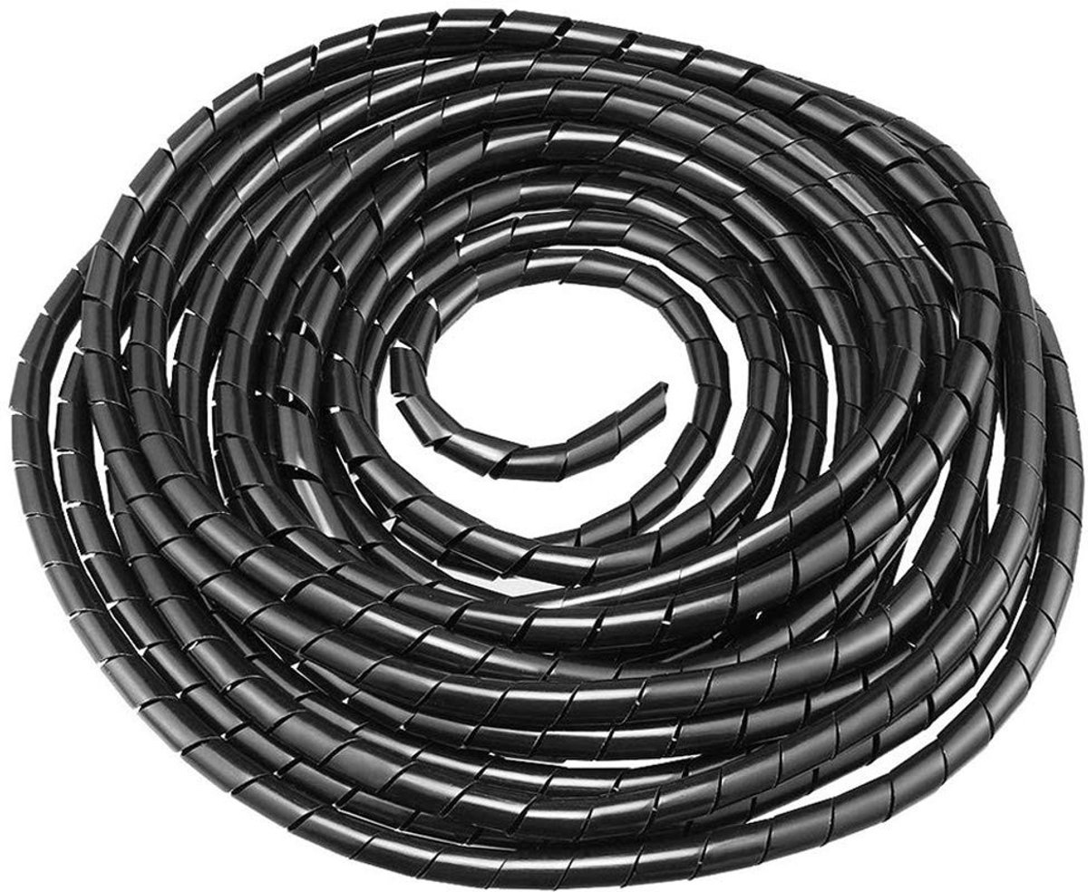 ONF3 - Universele flexibele spiraalhoes - Kabelset voor kabelbeheer - Zwart - Antennekabel bescherming - Spiraalvormige kabelwikkelbuizen - Gesc...