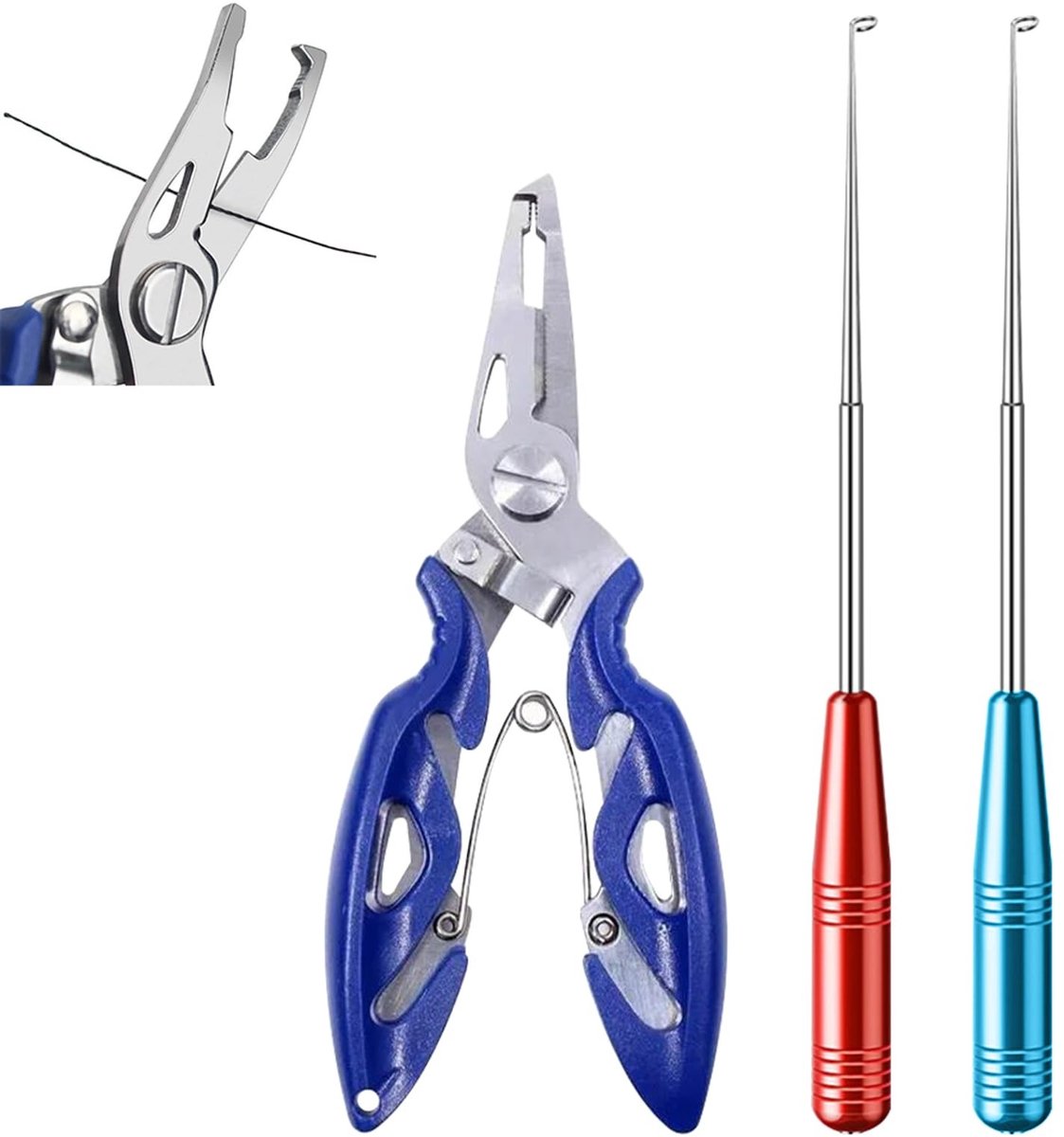 Store_7 - Haakverwijderaar Vissen - Multifunctionele Hengeltang - Draagbare Hakverwijderaar - Blauw - Snelle Zeevishaakverwijderaar - Geschikt voor...
