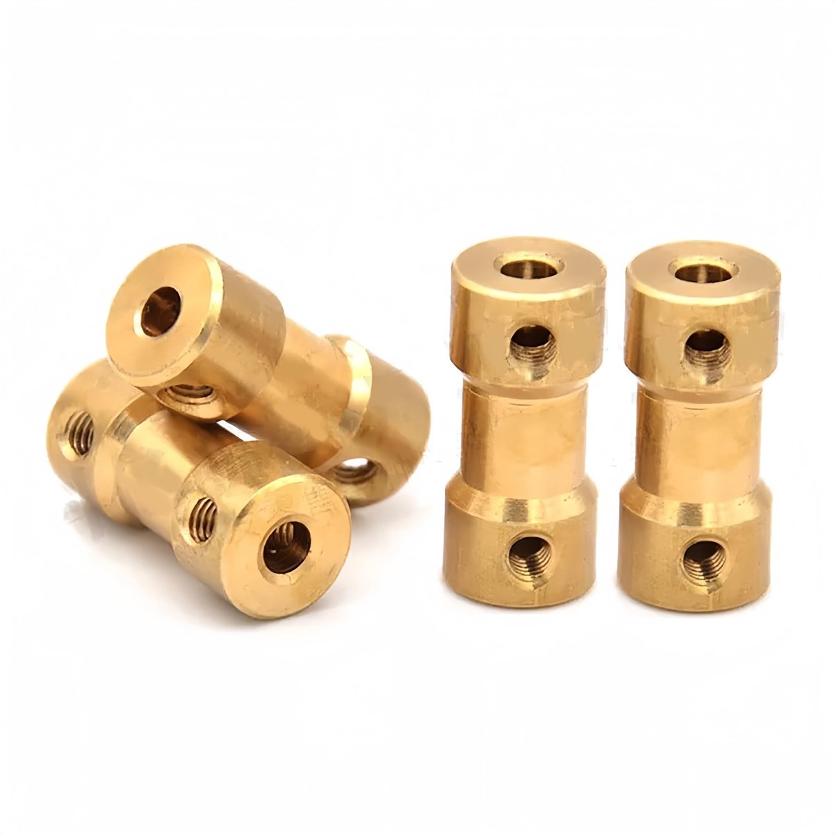 Store_7 - Koper stijve koppeling - Slijtvaste koppelingen - 4 stuks - 9x20mm - Connectoren - Geschikt voor 3D-printer - Messing