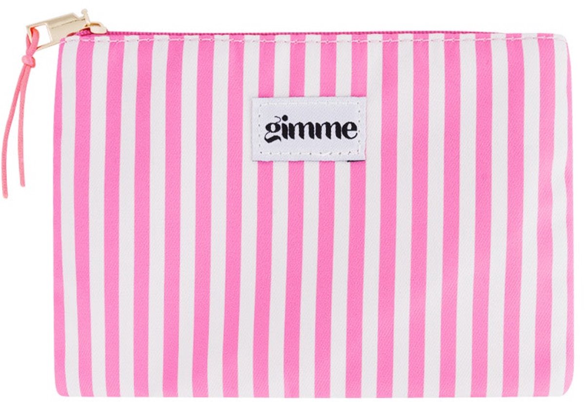 Plat toilettasje dunne streep