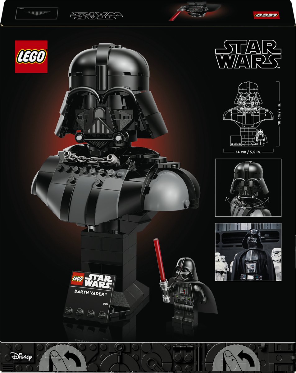 LEGO Star Wars Darth Vader Buste - 75439 — afbeelding 12
