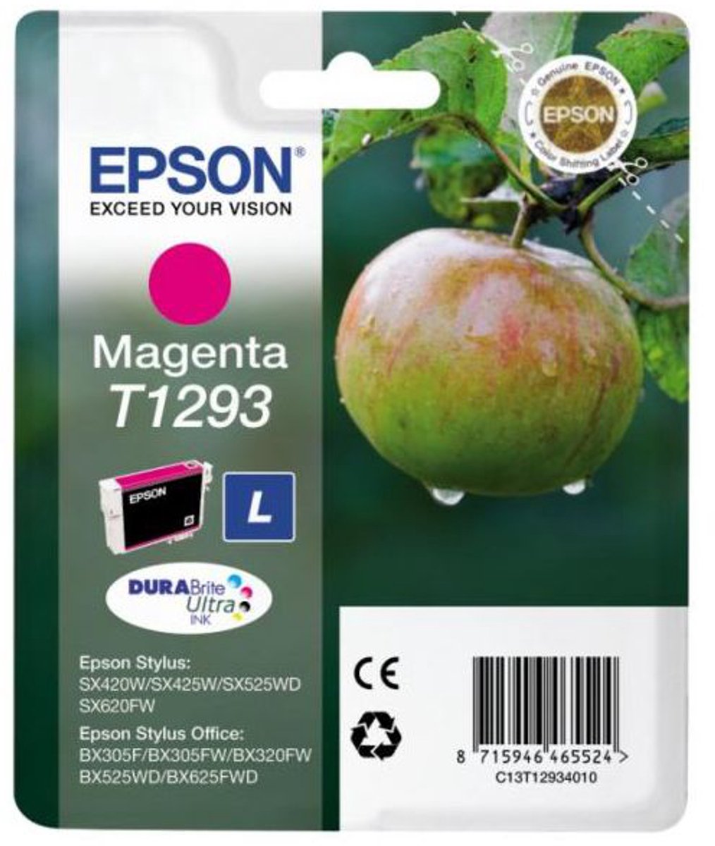 Epson inktpatroon Magenta T1293 DURABrite Ultra Ink