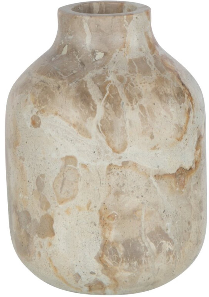 J Line Vaas Fles Marmer Beige Large
