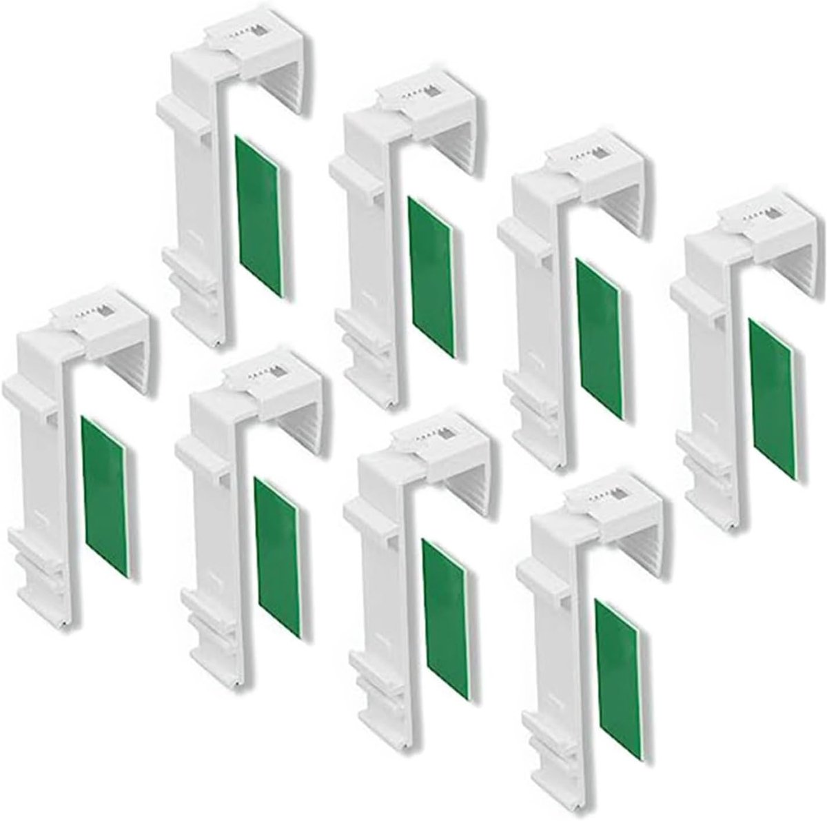 8 Stuks Klembeugels voor Rolgordijnen - Eenvoudige Installatie voor Vensterverduistering - Instelbare Gordijnbeugels voor Reparatie van Gordijnen en Zonneschermen - Universeel Geschikt voor Alle Soorten Rolgordijnen