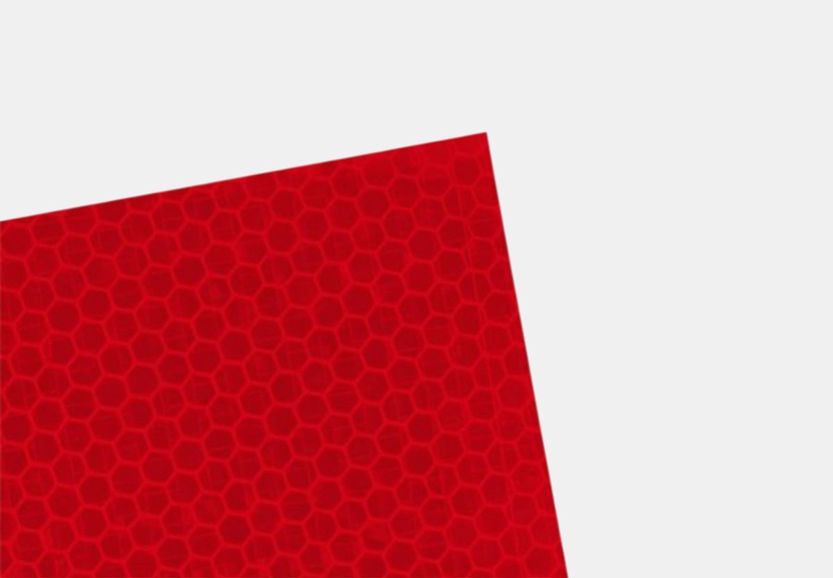 Reflecterende folie Klasse 2 (RA2) T-6000 | Avery Dennison Rood / 1220mm / 1m