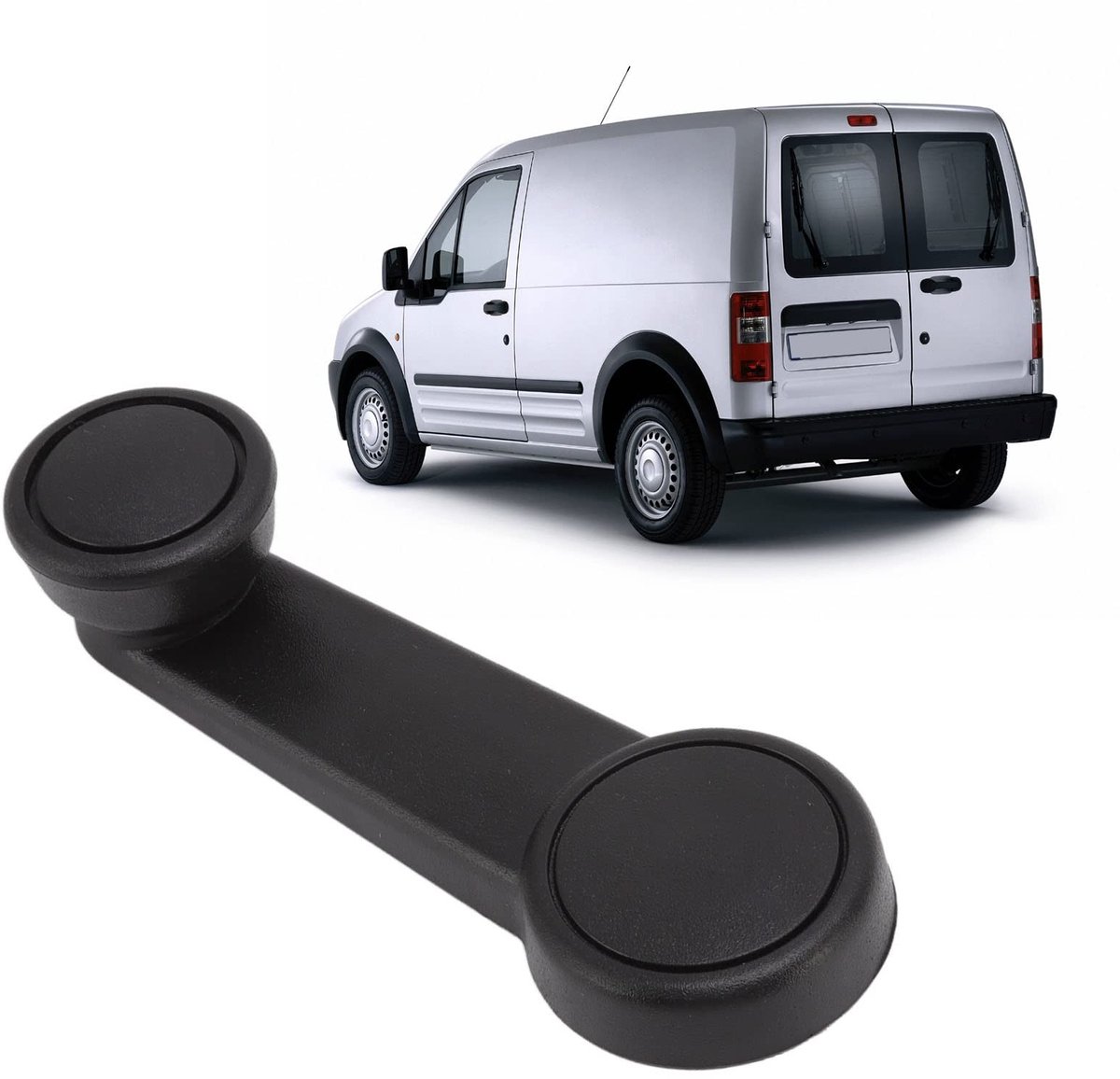 Dailygoods - Dailygoody - Raamkrukhendel - Handmatige raamkruk - Vervanging voor Transit Connect - 2002-2013 - Duurzaam en betrouwbaar - Eenvoudige installati