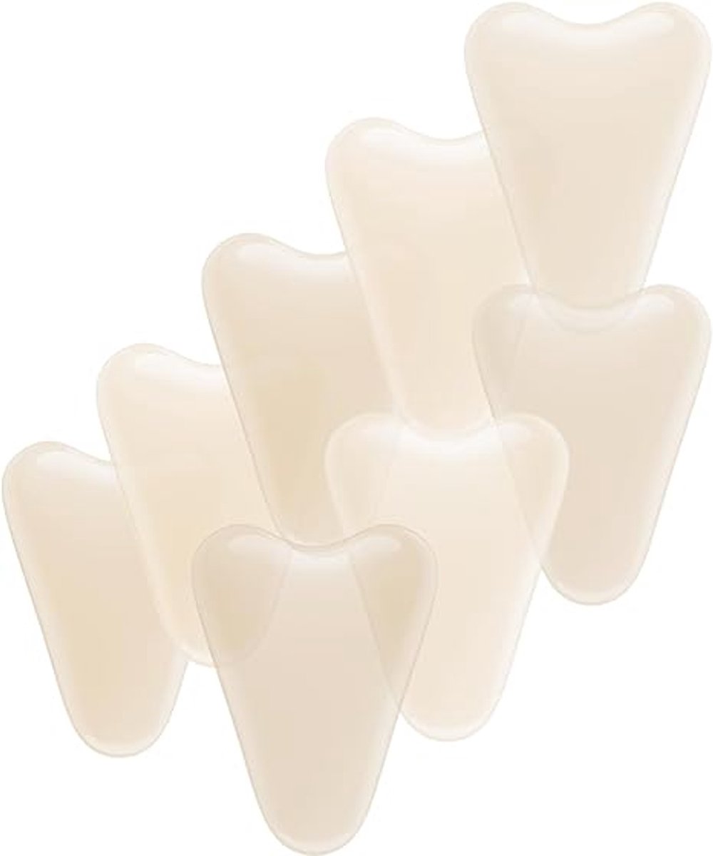 8 Stuks - Camel Toe Pad - Kamelen Teen Concealer - Cameltoe Concealer - Camel to Cover - Herbruikbaar - Onzichtbaar - Siliconen - Camel Toe Bescherming voor Ondergoed - Voor leggings, bikini, badmode, sportkleding en activewear - Beige