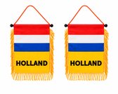 Holland Vaantjes 17x12 cm – Set van 2 – Oranje WK 2026 Decoratie