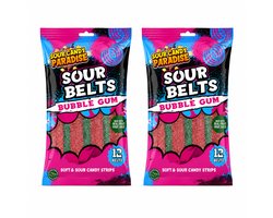 Sour Candy Paradise- Sour Belts Bubble Gum Flavour