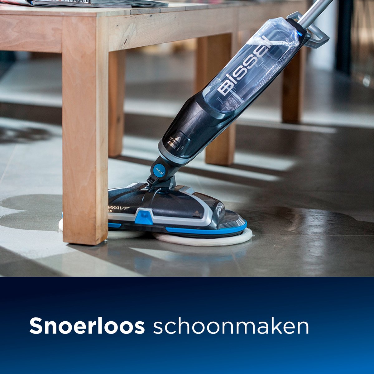 BISSELL SpinWave Cordless Elektrische Dweil - Vloerreiniger voor Harde Vloeren - Sproeidweil met Roterende Pads - Gebruiksvriendelijke Dweilvloerreiniger - Dweilapparaat - Mop voor Harde & Houten Vloeren - Wendbaar Dweilsysteem - 2240N – foto 4