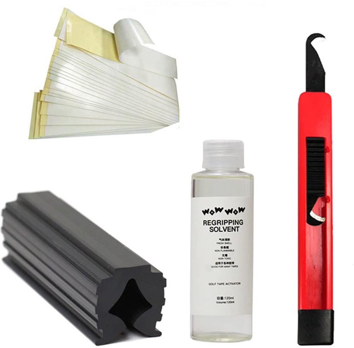 Dailygoods - Cosensi - Dailygoods - Cosensi - Dailygoody - Golf Grip Kits - Golf Regripping - Professionele gripset voor clubs - Inclusief tape en mes - Voor alle golfclubs