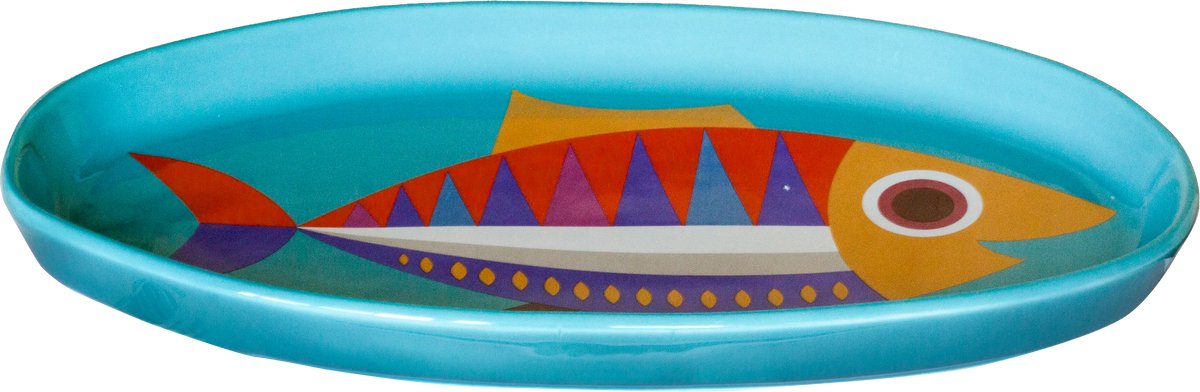 Kitsch Kitchen serveerschaal Sealife long fish
