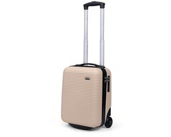 TravelZ Horizon Underseat Koffer 40cm – Lichtgewicht handbagage 20 liter met 2 wielen – Champagne