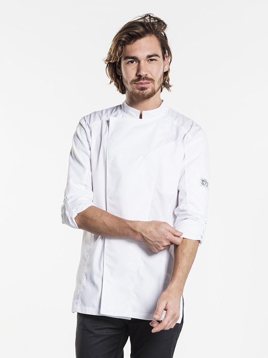 Biker SFX White Chef Jacket maat XL