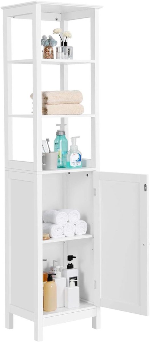 TIM® Kolomkast Staand - Opbergkast - Kast - ?Wit- 32cm x 40cm x 160 cm; 14,45 kg