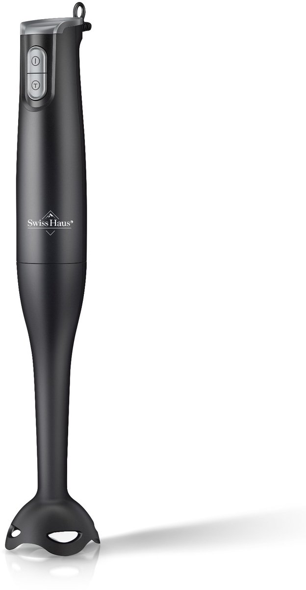 Swiss Haus® HB23 Staafmixer 350W – Handblender met Turbo Functie – Afneembare Staaf – RVS Mes – Compact & Lichtgewicht – Zwart