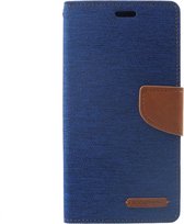 Canvas Diary - Iphone XR Hoesje - Blauw - Goospery