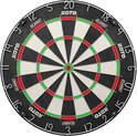 KOTO King Classic dartbord, zwart met witte, rode en groene secties en cijfers.