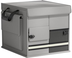 Auto opbergbox - Kofferbak organizer - 29×34×29 cm - Opvouwbaar ontwerp- Geschikt voor SUV's, pick-ups en sedans - Opbergruimte met meerdere compartimenten - Ruimtebesparend - Ideaal voor opbergen in de auto en op reis - 30L - Grijs