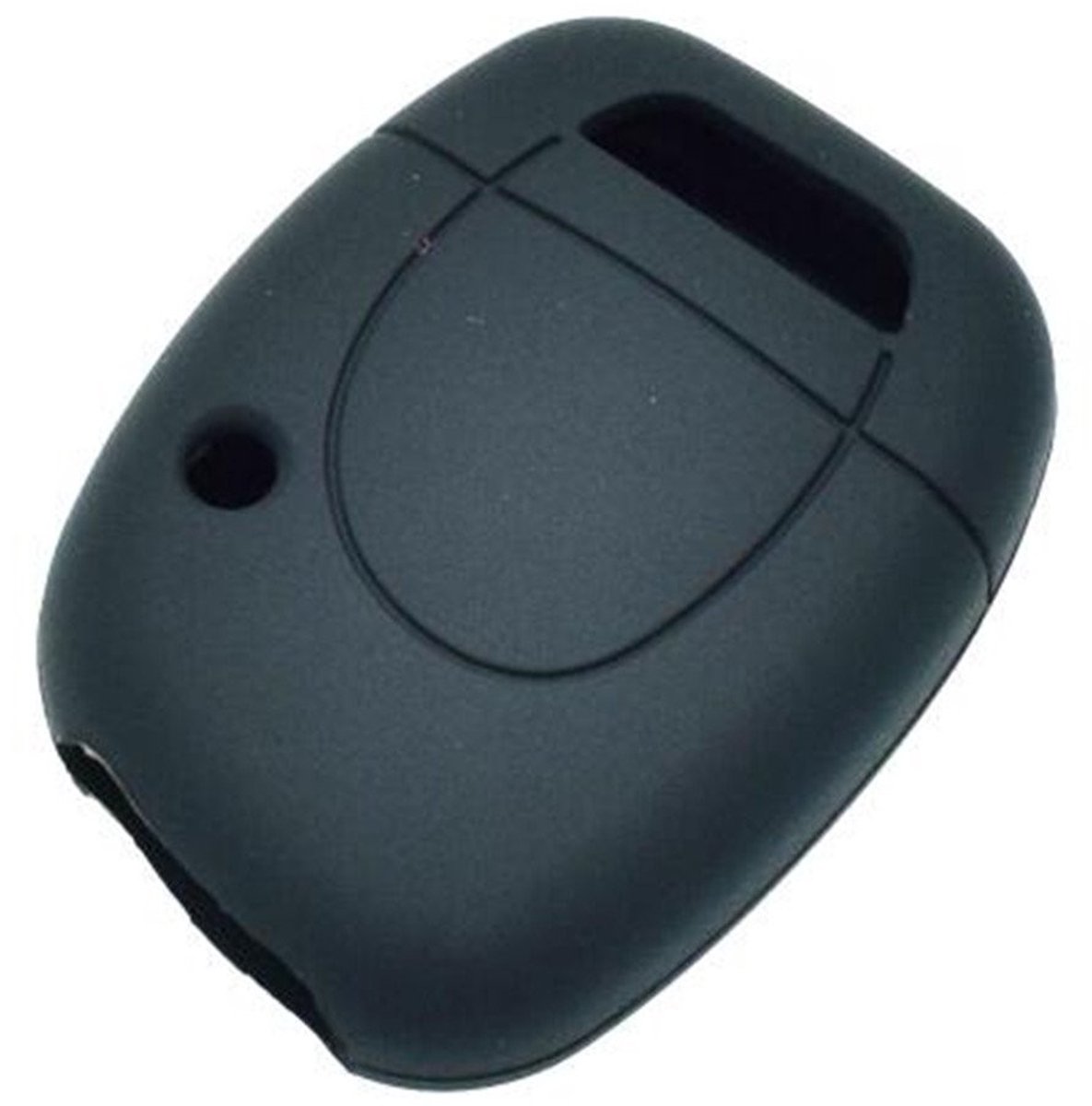 Dailygoods - Cosensi - Dailygoody - Siliconen Autosleutelhoesje - Renault Twingo en Clio - Bescherming en Grip - Zwart - Afstandsbediening - Perfecte Pasvorm - Duurzaam Mate...
