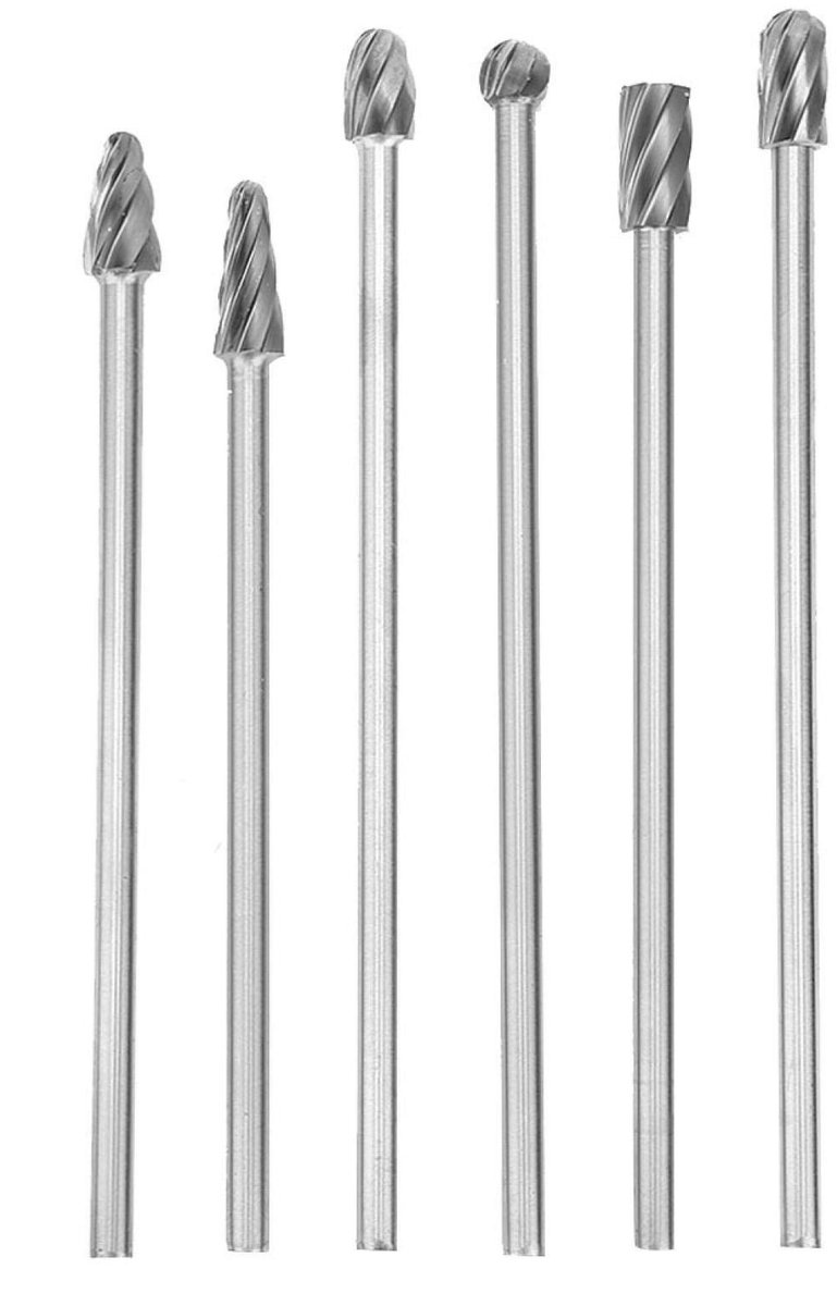 Dailygoods - Dailygoody - Tungsten Carbide Burr Set - 6-delige Frezen voor Metaalbewerking - Hoogwaardige Roterende Frezen - Geschikt voor diverse materialen - Ide...