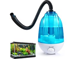 Terrarium Luchtbevochtiger - Reptielen Fogger 4L - Luchtbevochtiger Terrarium met Verstelbare Slang - Ultrasone Koudnevel Vaporizer voor Slangen, Hagedissen & Kikkers - Stille Terrarium Bevochtiger met 7 Kleuren Nachtlicht - 300ml/u