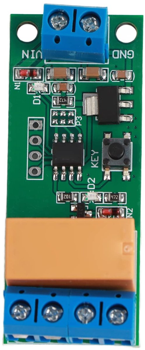 Dailygoods - Dailygoody - Motorbesturingsmodule 12V - DPDT Relais met Instelbare Tijd - Omkeerbare bediening - Betrouwbare prestaties - Geschikt voor diverse toepa