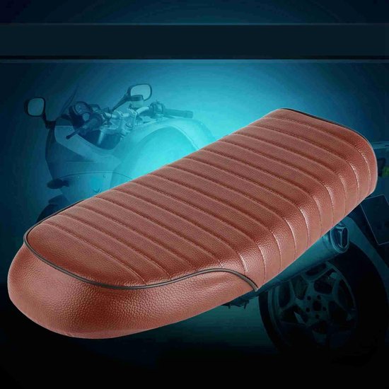 Dailygoody - Motorzadel - PU Lederen Vintage Racer - Comfortabel Zitkussen - Universele Motorfiets - Modificatie Zitting - Eenvoudig te Installer van Merkloos — afbeelding 5