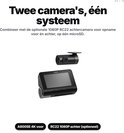 Zwarte dashcam A800SE 4K en optionele achtercamera RC22.