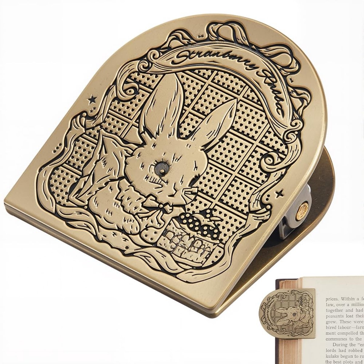 Dailygoods - Vintage Notitieboek Met Konijn Clip Decoratief