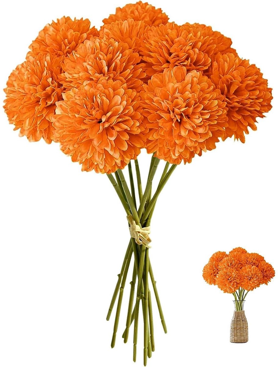Dailygoods - Realistische Kunstmatige Hortensia Bloemen Set voor Decoratie