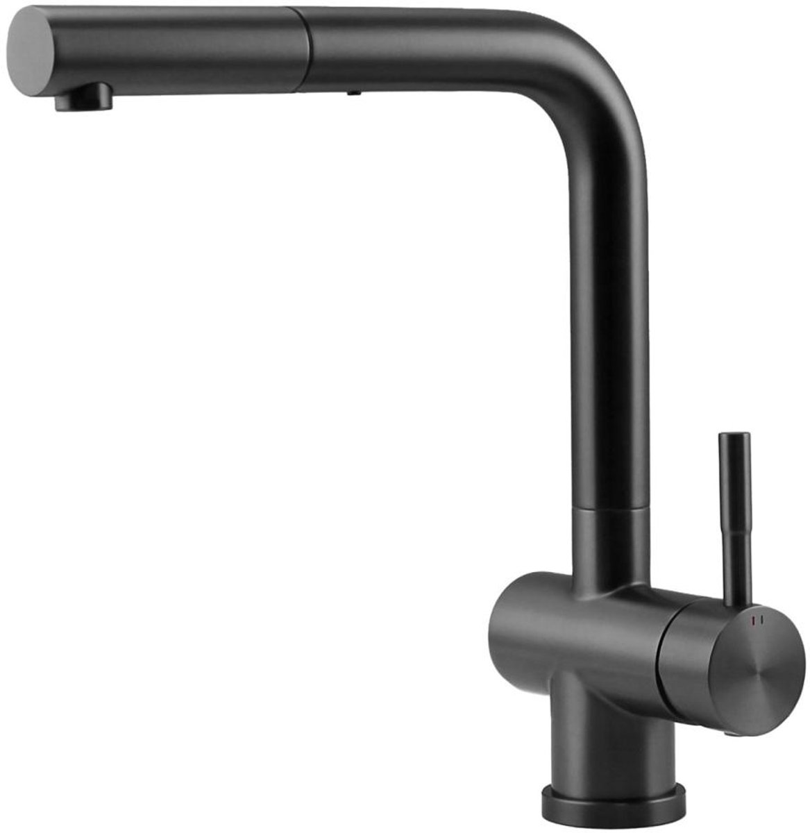 Pure.Sink Elite Steel Pulse-S keukenkraan PVD gun metal met uittrekbare uitloop PS8500-61