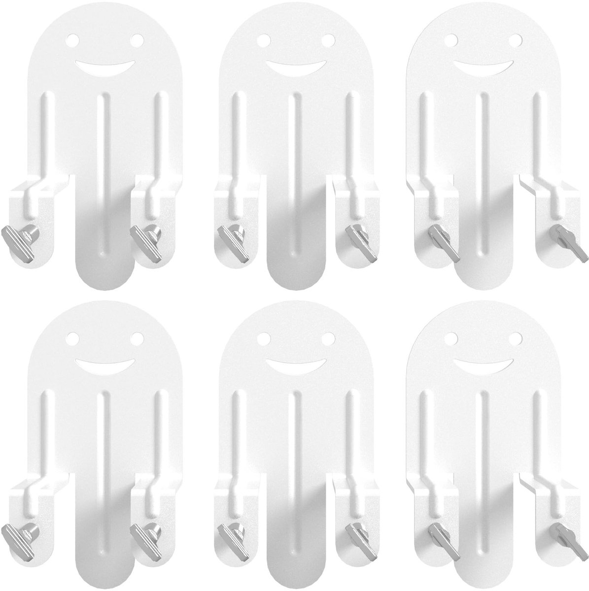 Dailygoods - Dailygoody - Matrasgrijpers - Antislip Matrashouder - Verstelbare Grijpers - Wit - Grijpers voor Bedframe - Voorkomt Wegrijden van Matras - Geschikt v